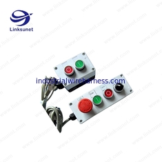 Chine 2P - boîte blanche de bouton de 6P PA6/aluminum avec le câblage fait sur commande fournisseur